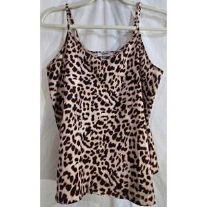 Zeagoo Leopard Print Cami Top Size M